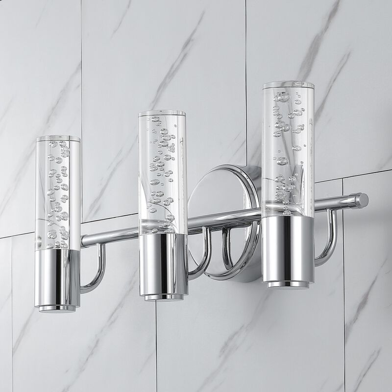 Bolha Minimalist Modern Bubble Acrylic/Iron Integrated LED Vanity Light