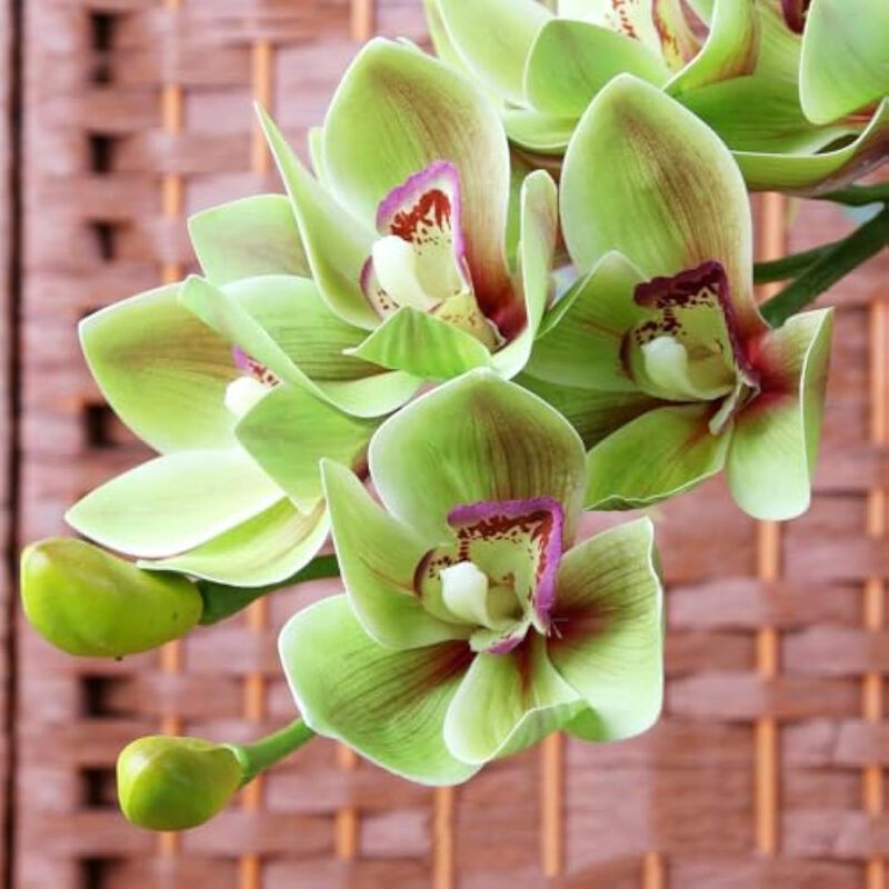 Green Artificial Greenery Stems Home Decor 28 4 Inch Phalaenopsis image number 3