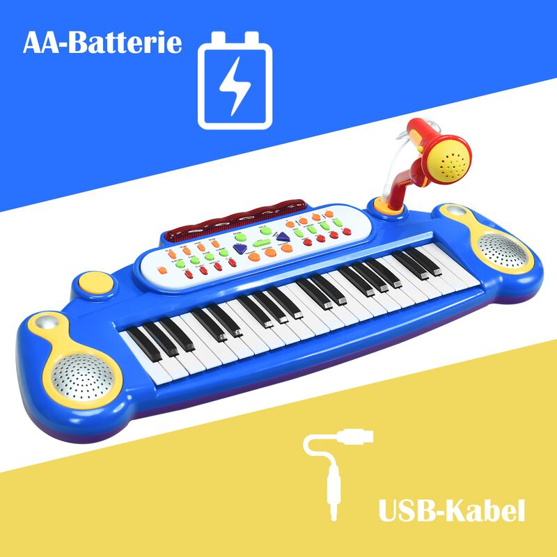 Kids 37 Key Electronic Keyboard Piano Toy image number 6