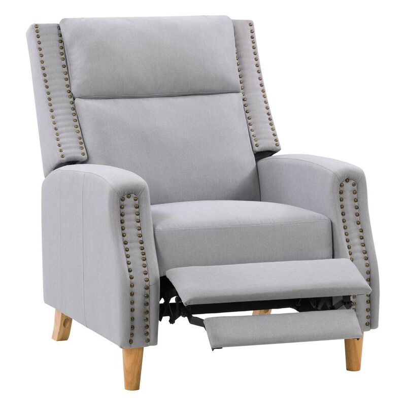 CorLiving Lynwood Recliner Chair with Nail head Trim