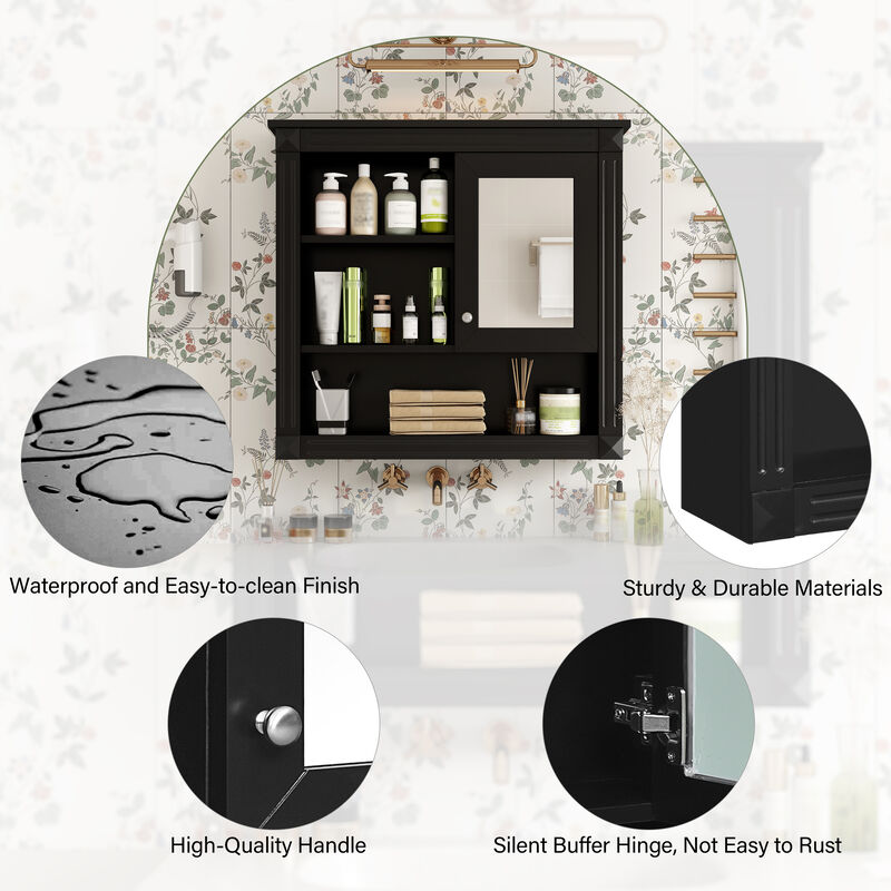 Merax Bathroom Wall Cabinet with Mirror