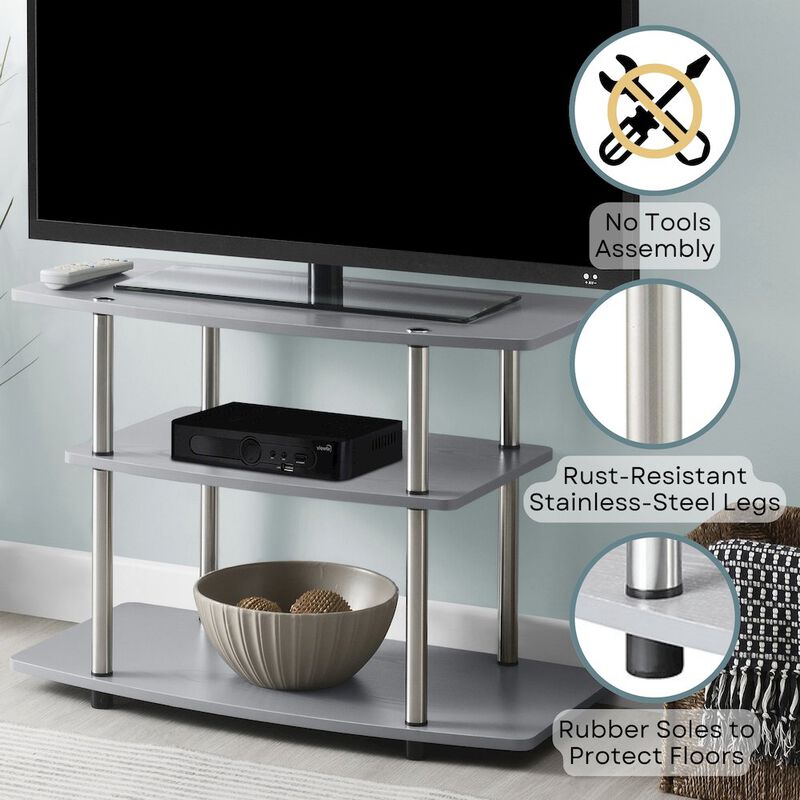 Convience Concept, Inc. Designs2Go No Tools 3 Tier TV Stand for TVs up to 37 Inches