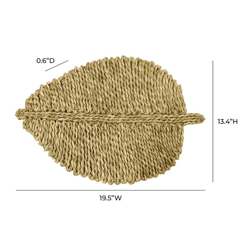 Leaf Natural Seagrass Placemat - Set of 4 image number 3