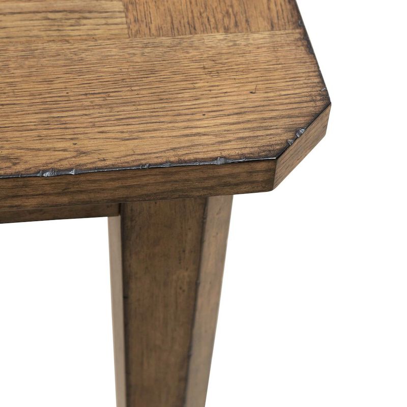 Liberty Furniture Carolina Park Rectangular Leg Table - Removeable Leaf - Amber Brown image number 4
