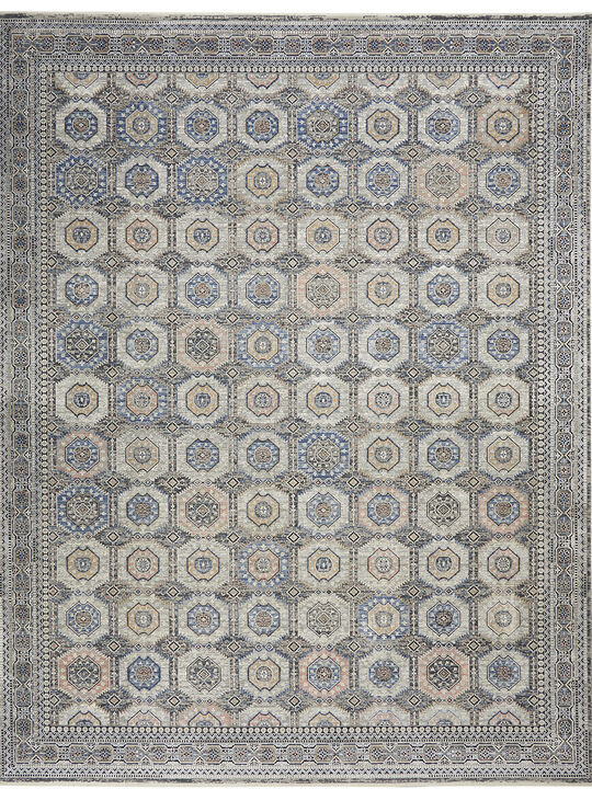 Starry Nights STN09 Gray/Navy 5'3" x 7'3" Rug