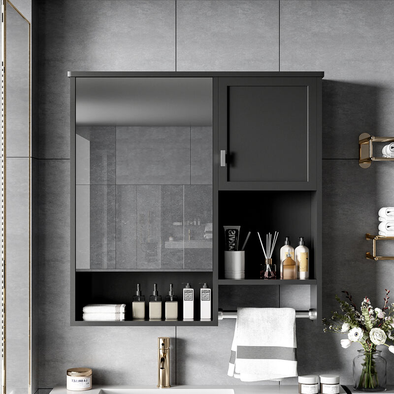 ELEMENT ACE Modern Wall Mounted Bathroom Medicine Cabinet with Adjustable Shelves image number 5