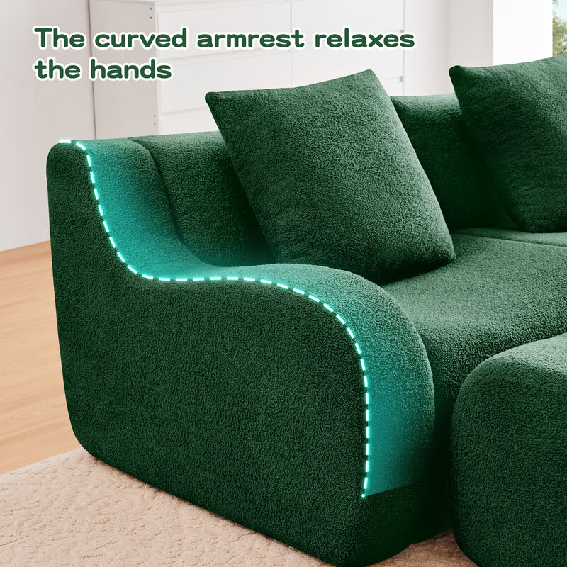 Jimbep L-Shaped 4-Seat Boneless Sectional image number 2
