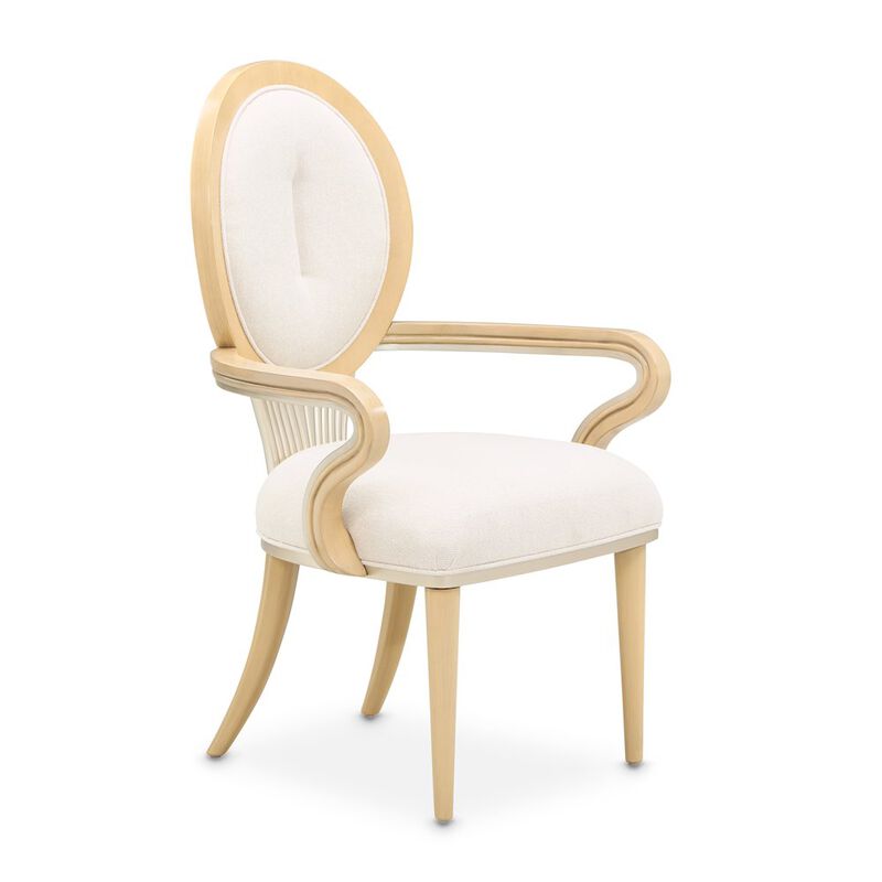Camellia Field Dining Arm Chair, Set of 2 - Caramel image number 1
