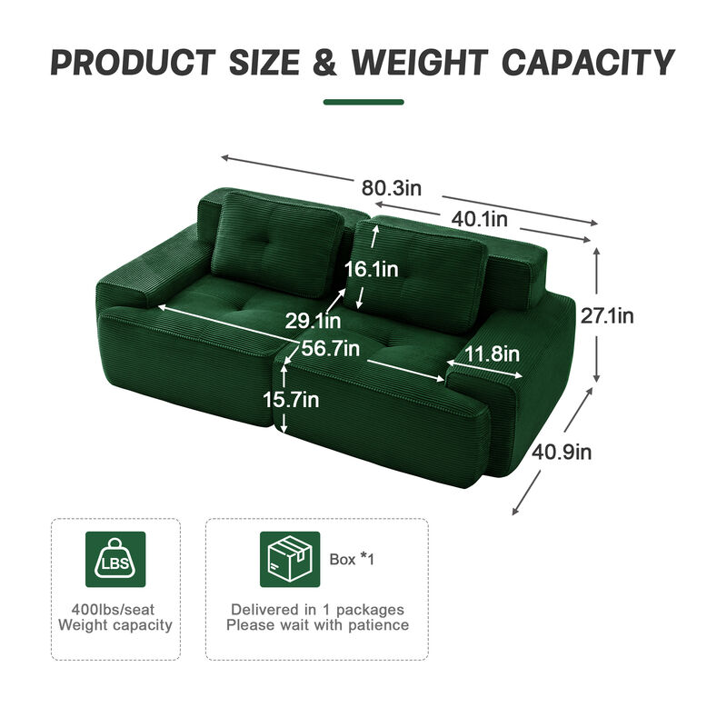 Numvin Modular Sectional Sofa image number 9