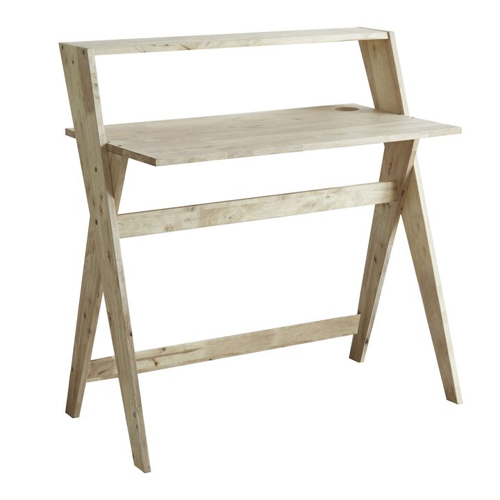 Solid Wood Work and Writing Desk &ndash; Home Office Essentials