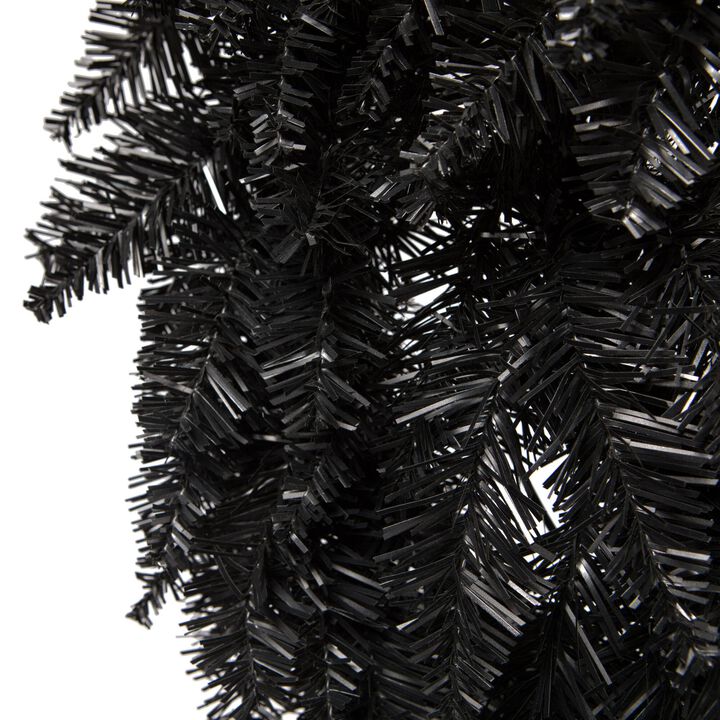 Vickerman 24" Black Fir Artificial Christmas Wreath, Unlit - Faux Christmas Wreath - Indoor Seasonal Home Decor