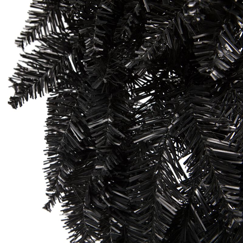 Vickerman 24" Black Fir Artificial Christmas Wreath, Unlit - Faux Christmas Wreath - Indoor Seasonal Home Decor image number 1