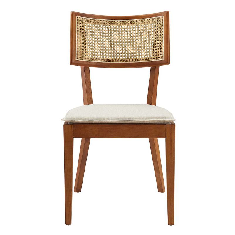 Caledonia Fabric Upholstered Wood Dining Chair Set of 2 image number 6