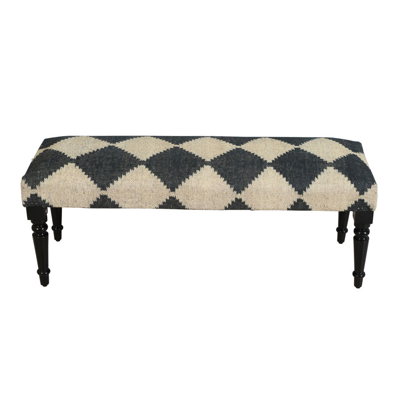 Thomas Checkered Accent Bench image number 2