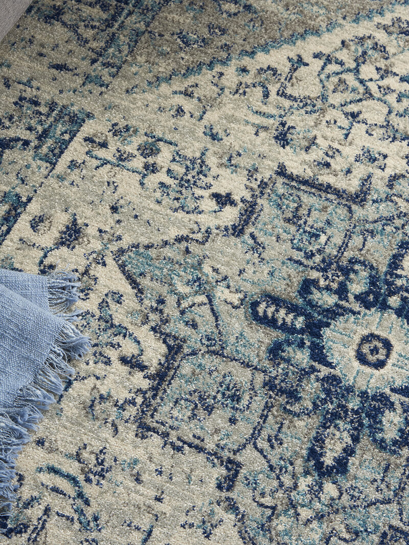 Tranquil TRA06 Ivory/Light Blue 5'3" x 7'3" Rug image number 7