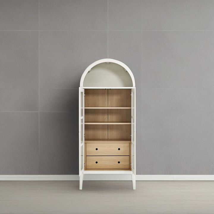 Nolan Tall Arched Storage Display Cabinet