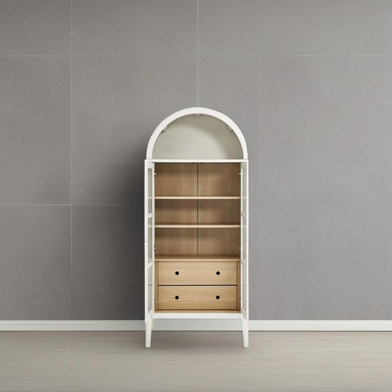 Nolan Tall Arched Storage Display Cabinet image number 1