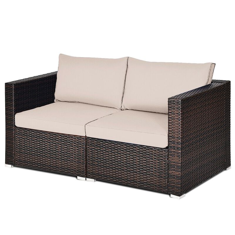 Patio Rattan Outdoor Loveseat For Outdoor Seating image number 6