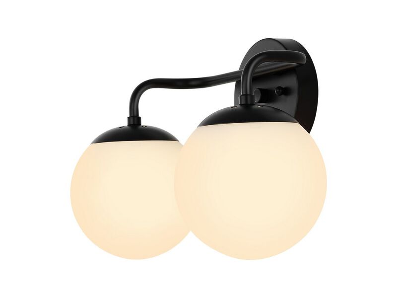 Louis Parisian Globe Metal/Frosted Glass Modern Contemporary LED Vanity Light