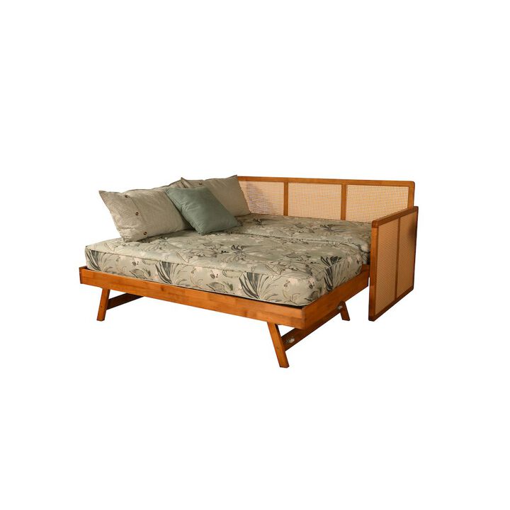 KODIAK Abaco Pop-Up Daybed with Mattresses-Honey Finish