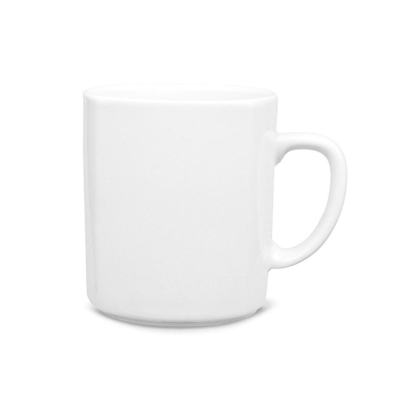 Mimoza dia.3" h:3.5" 10 oz. Round White Porcelain Mug (Set of 4) image number 1