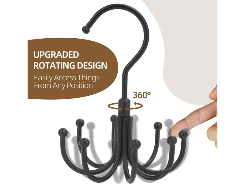 Tank Top Hanger | Rotatable Bra Organizer for Closet | Max 24 Storage Capacity image number 2