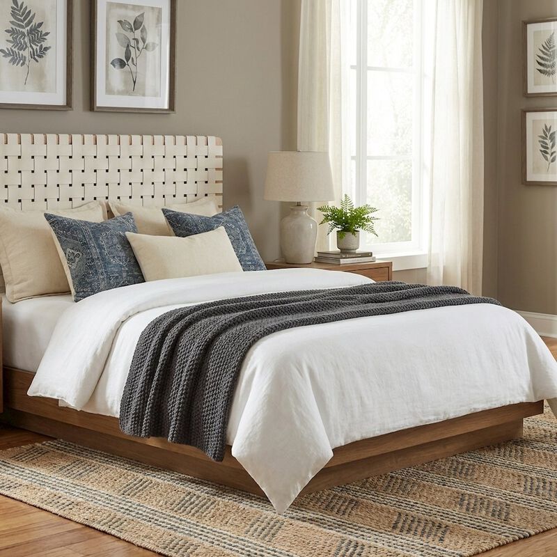 Vegan Leather Wall-Mount Headboard Queen Size with Durable Modern Design image number 4