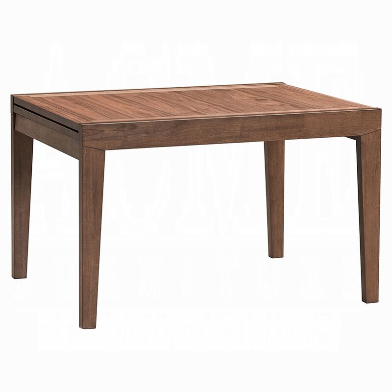 Mea Dining Table, 47-94 Inch Expandable Top, Scandinavian Walnut Brown