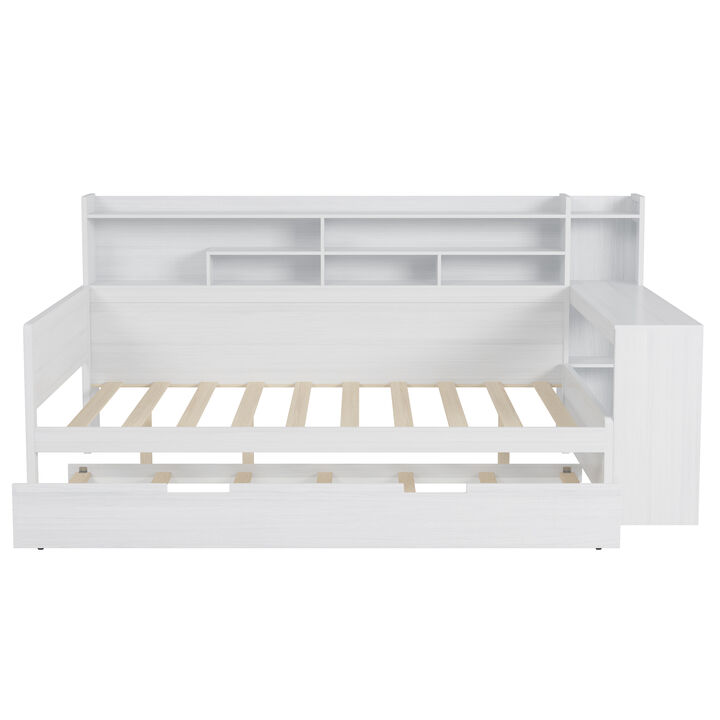Merax Daybed with Storage Shelves