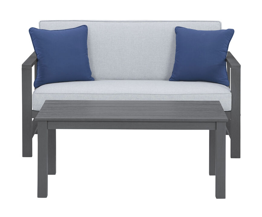 Fynnegan Loveseat With Table