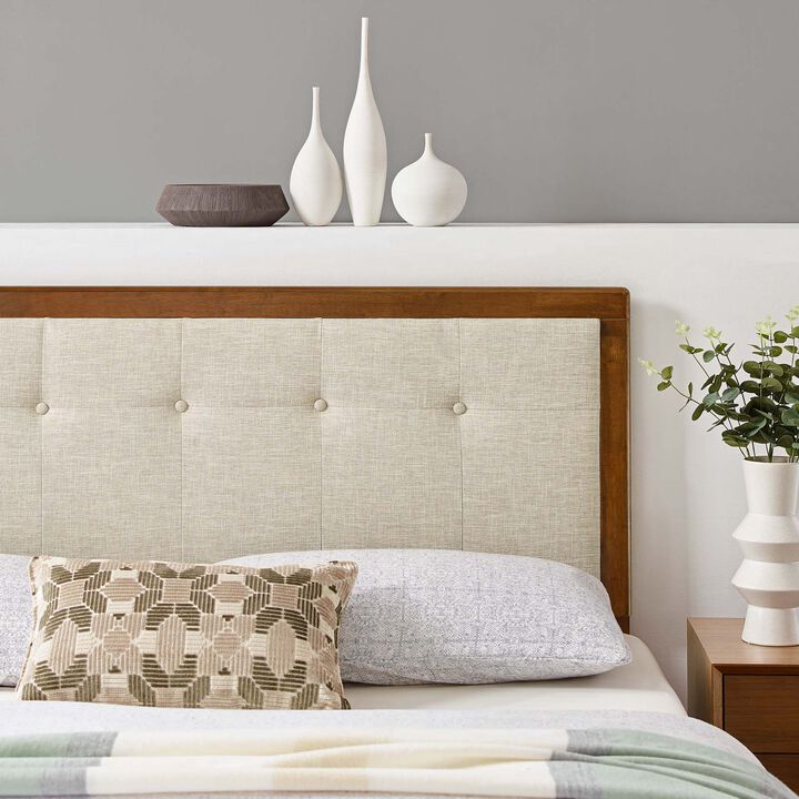 Modway - Draper Tufted Full Fabric and Wood Headboard