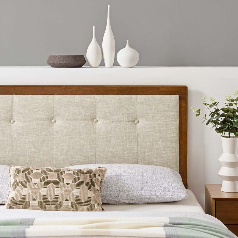 Modway - Draper Tufted Full Fabric and Wood Headboard image number 1