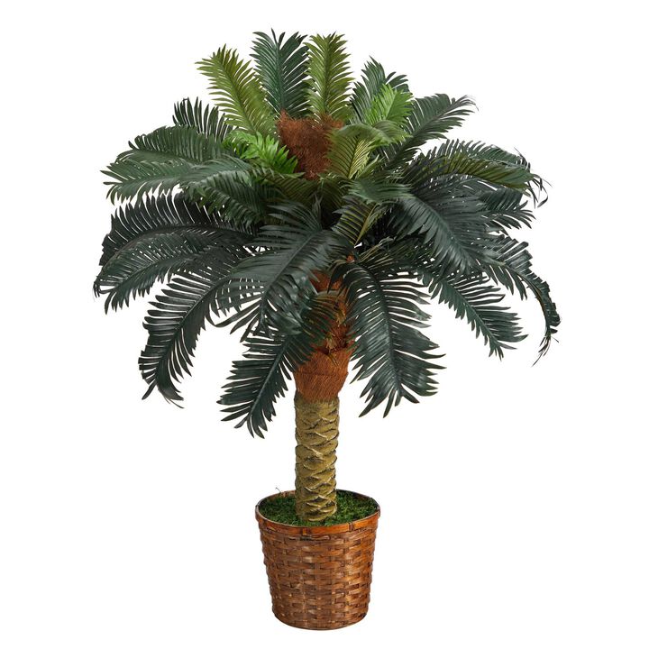 Nearly Natural 3-ft Sago Palm Artificial Tree