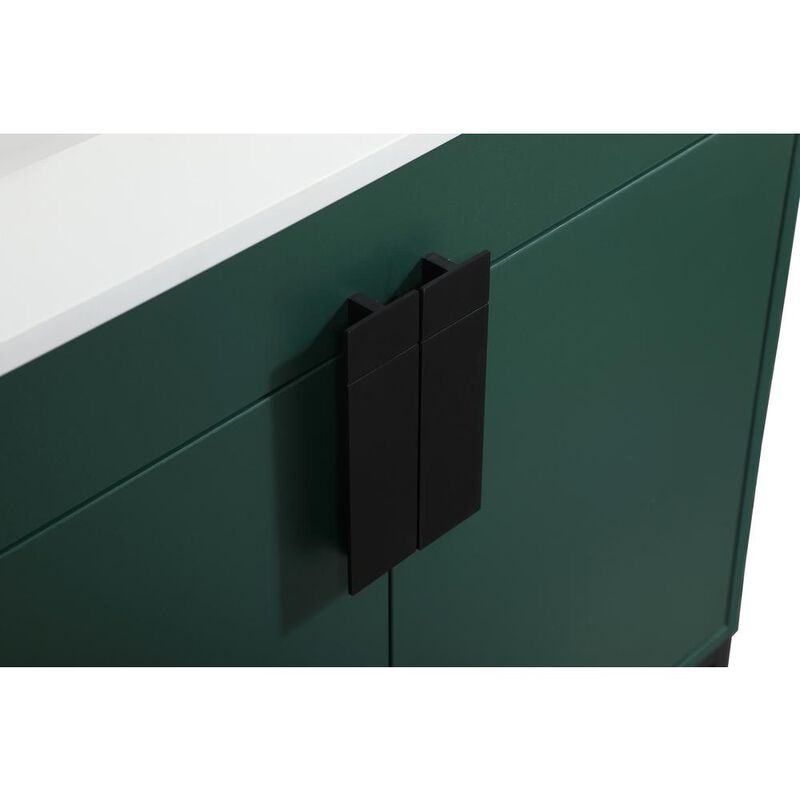 Elegant Kitchen and Bath 30 inch Single bathroom vanity in green