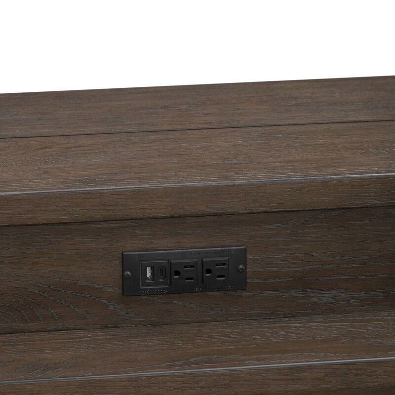 Liberty Furniture Console Bar Table with Charging Station - Satin Espresso image number 6