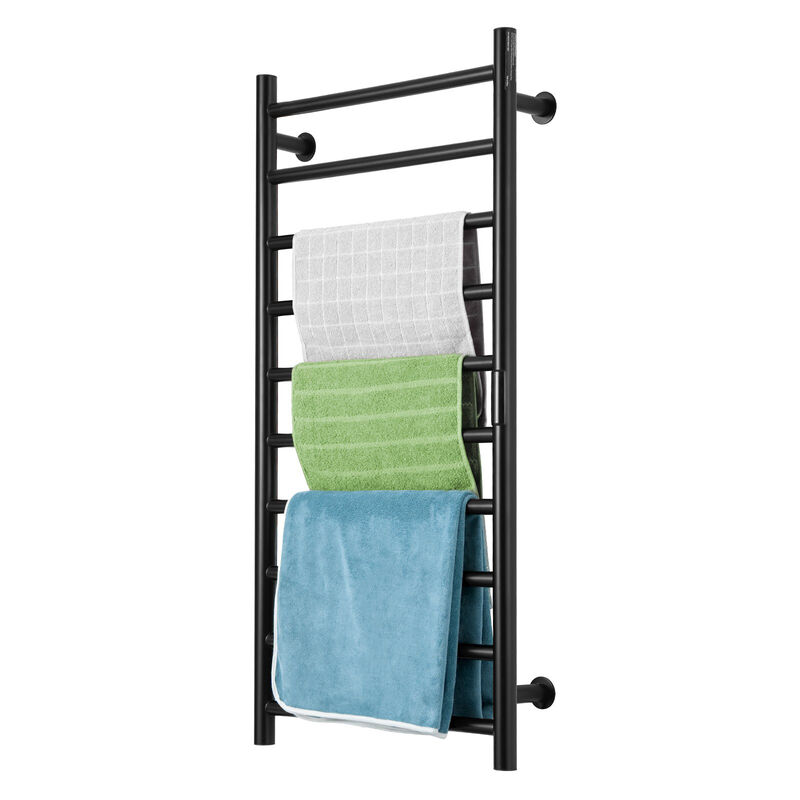 10-Bar Towel Warmer Rack Wall Mounted Heated Towel Rack for Bathroom