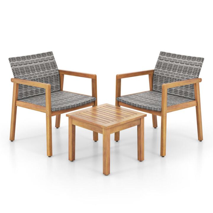Hivvago 3 Pieces Patio Furniture Set  with Chair