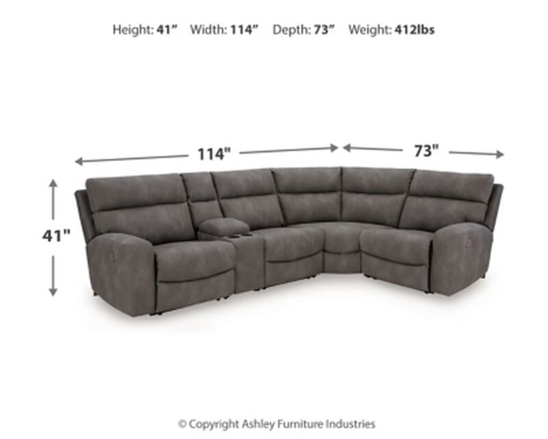 Next-Gen DuraPella 5PC Power Reclining Sectional