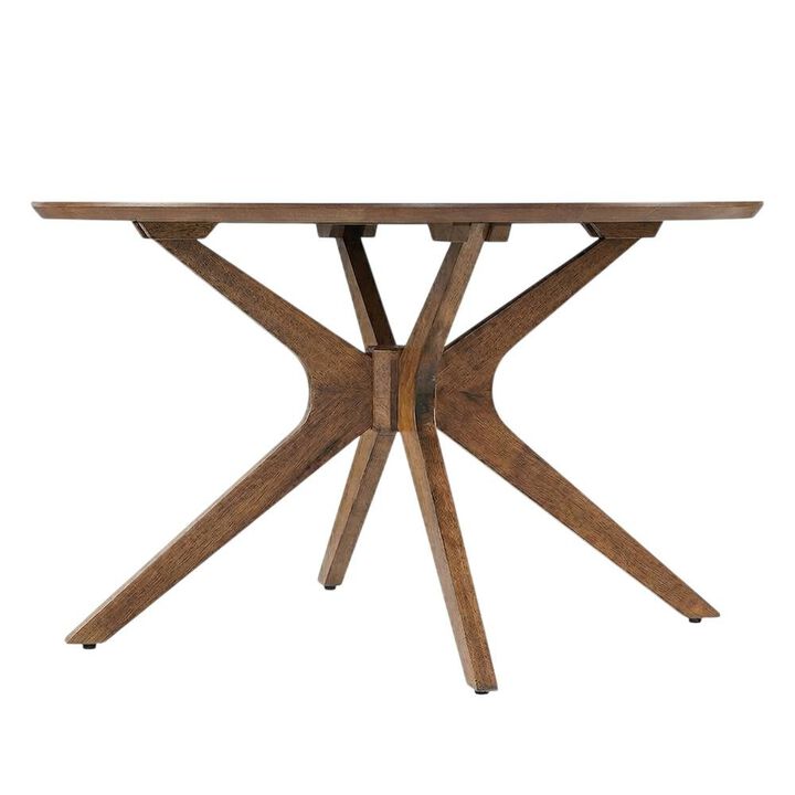 Round Wooden Coffee Table with Modern Design and Durable Build