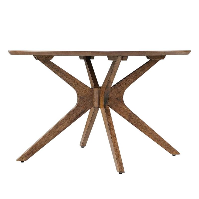 Round Wooden Coffee Table with Modern Design and Durable Build image number 1