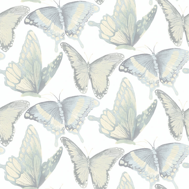 Janetta Mint Butterfly Wallpaper