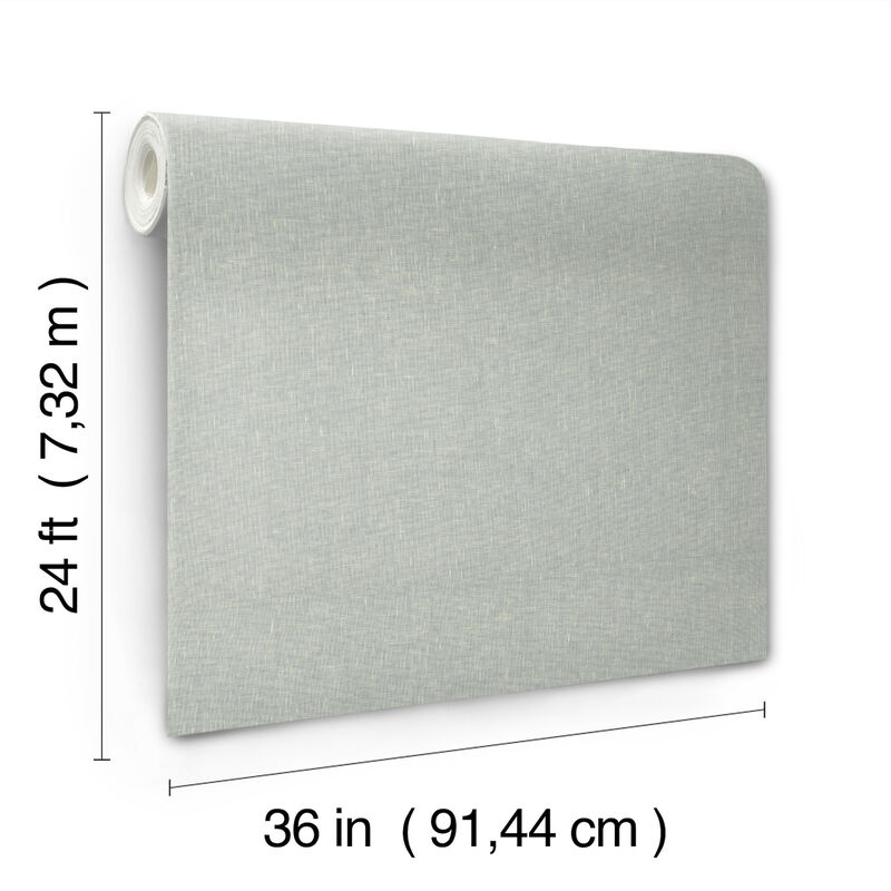 Sheer Linen Cloud Wallpaper (Set of 2) image number 3