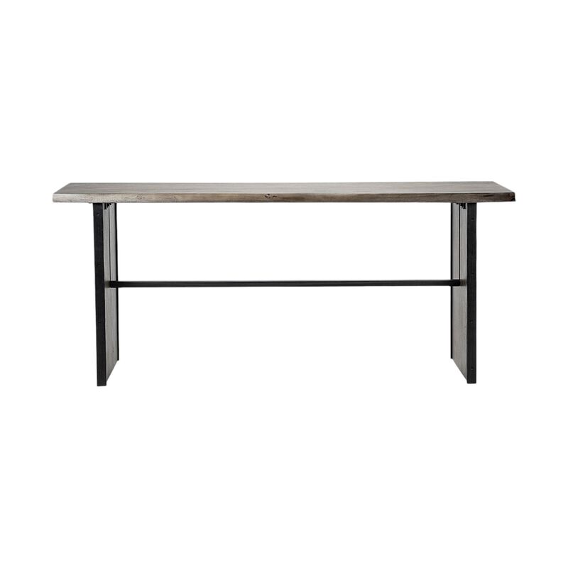 HomeRoots 70" Brown Solid Wood Solid Console Table image number 0