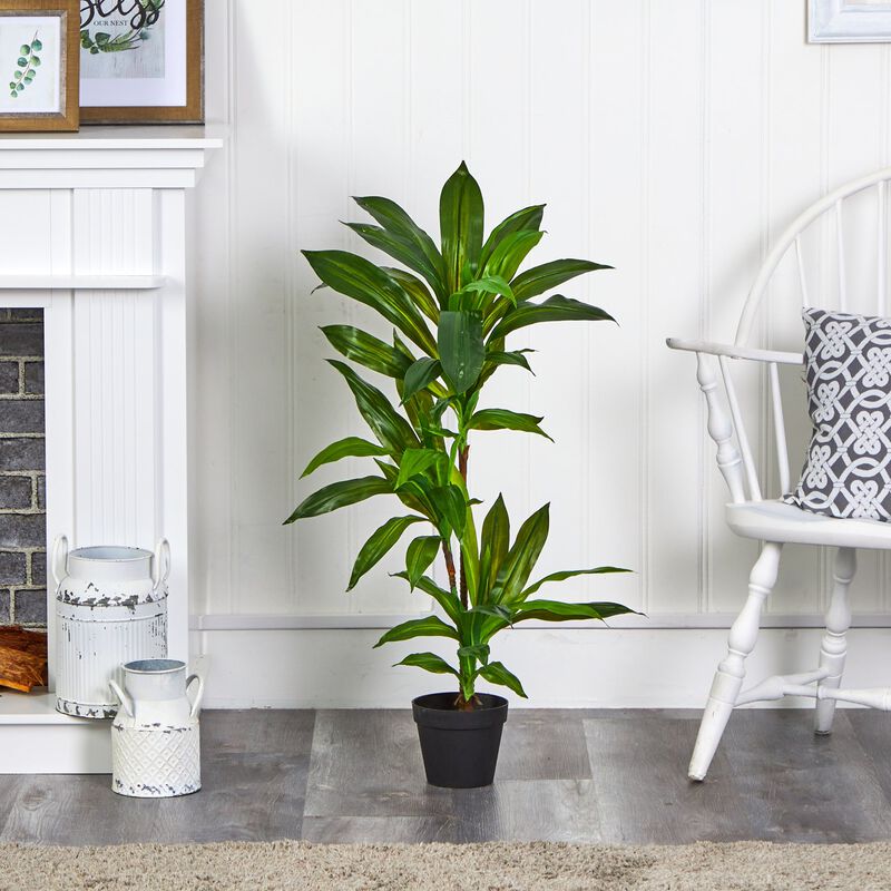 HomPlanti 3' Dracaena Artificial Plant (Real Touch)