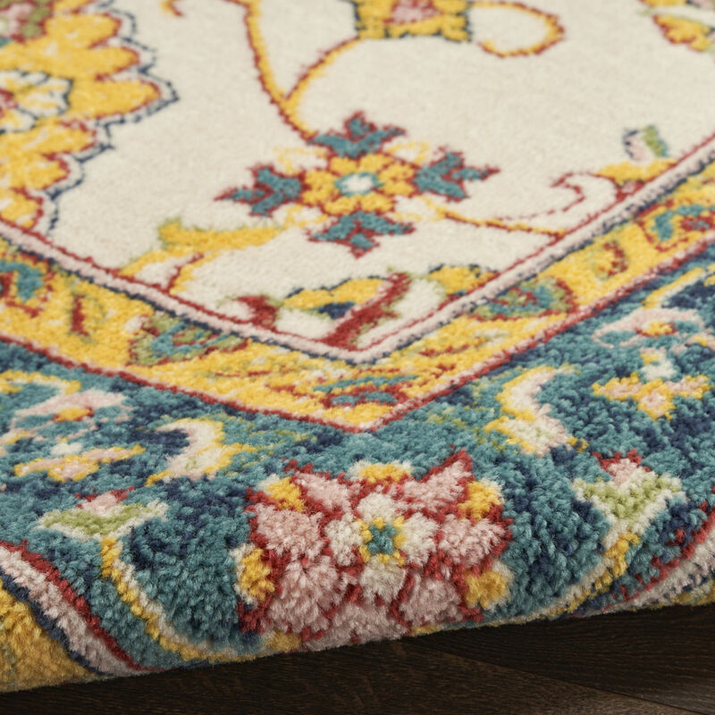HomeRoots Floral Indoor Outdoor Area Rug image number 2