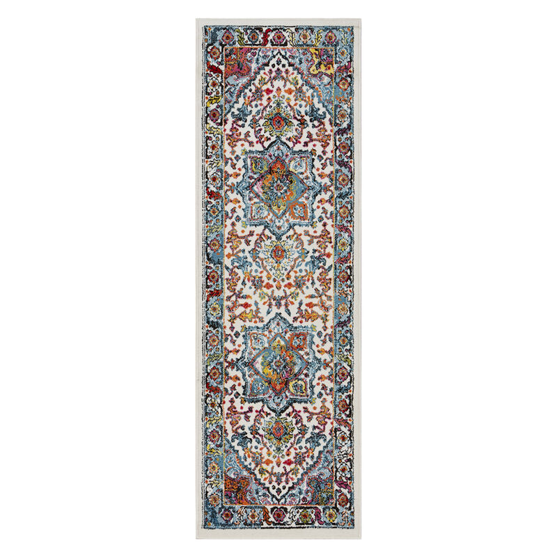 HomeRoots Medallion Runner Rug image number 2