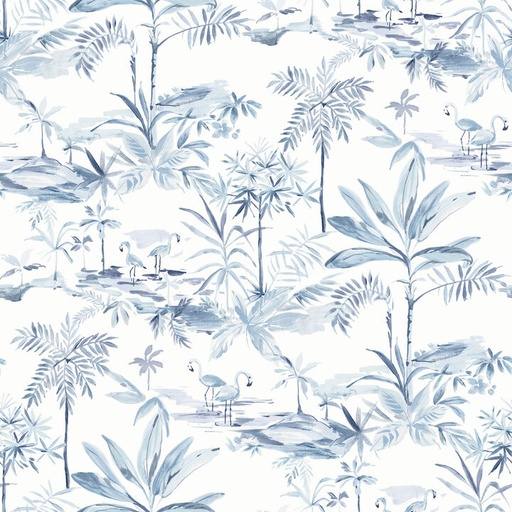 Lagoon Blue Scenic Island Wallpaper