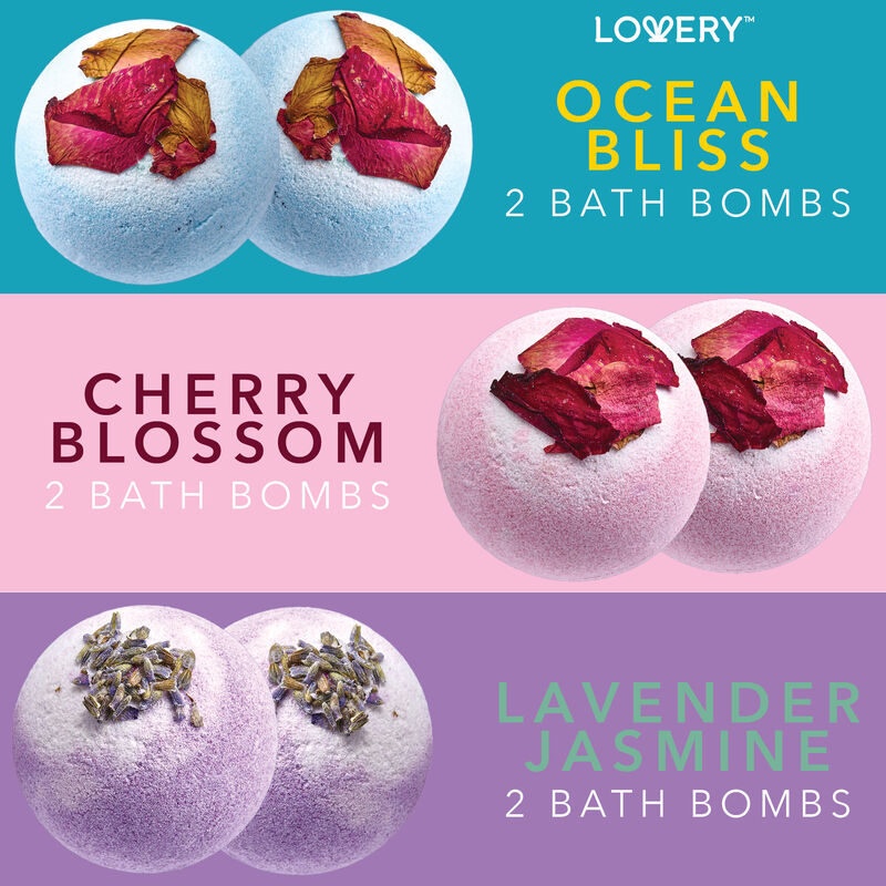 Lovery Bath Bombs Gift Set - 10 XL Bath Fizzies with Shea & Coco Butter image number 4