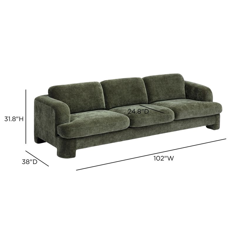 Halsey Brown Textured Fabric Sofa image number 6