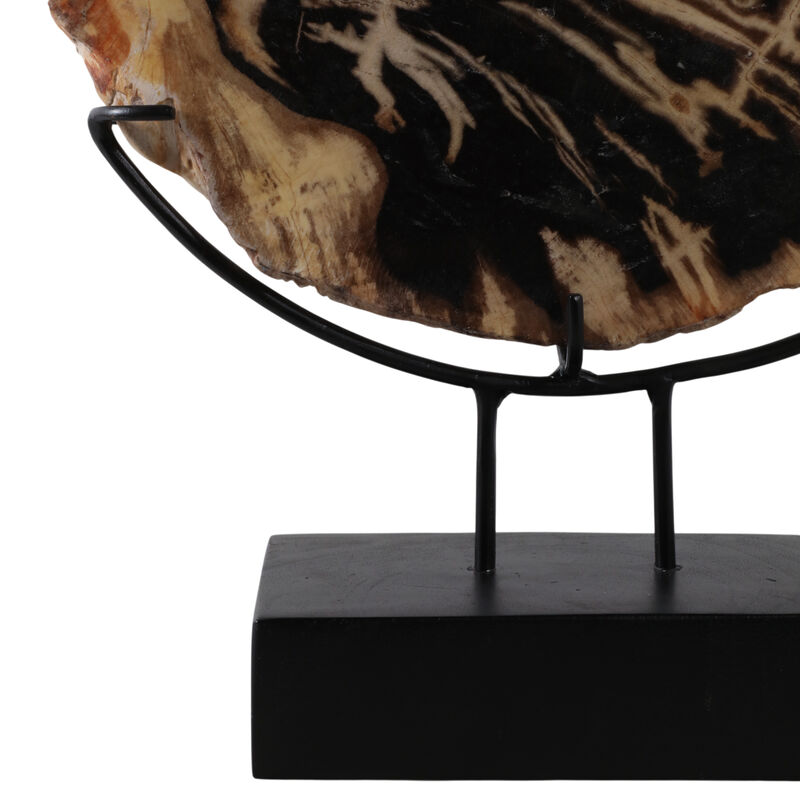 Petrified Wood Disc On Stand image number 4